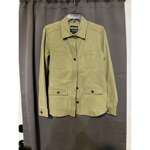 Casual CA Sport Women's Small Jacket, Green‎ Silk Utilitarian Jacket, Outerwear